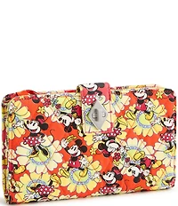 Vera Bradley Mickey & Minnie Petal Multi Collection Turnlock Wallet