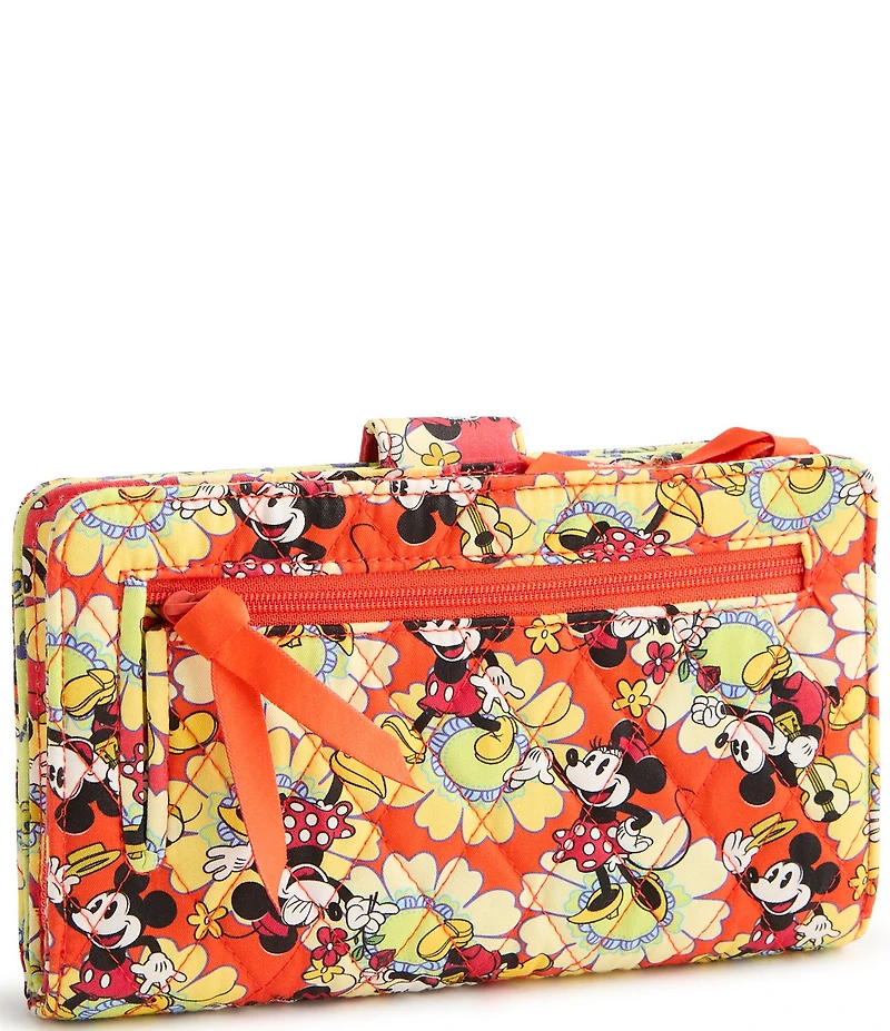 Vera Bradley Mickey & Minnie Petal Multi Collection Turnlock Wallet