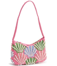Vera Bradley Mini Roxbury Crescent Beaded Cottage Shells Shoulder Bag