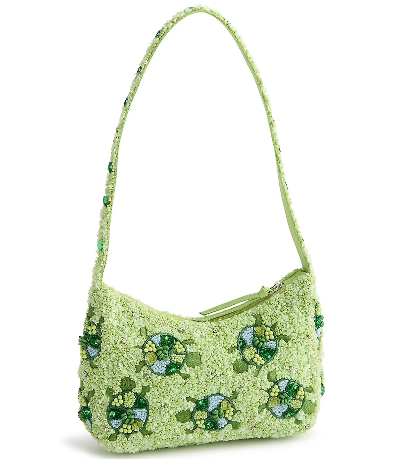 Vera Bradley Mini Roxbury Crescent Beaded Slow Dance Shoulder Bag