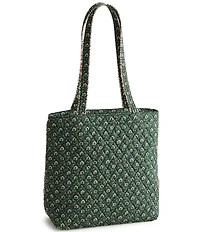 Vera Bradley Mistletoe Lattice Premium Cotton Small Original Zip Tote Bag