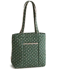 Vera Bradley Mistletoe Lattice Premium Cotton Small Original Zip Tote Bag