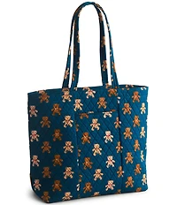 Vera Bradley Original Premium Cotton Bunch of Bears Zip Tote Bag