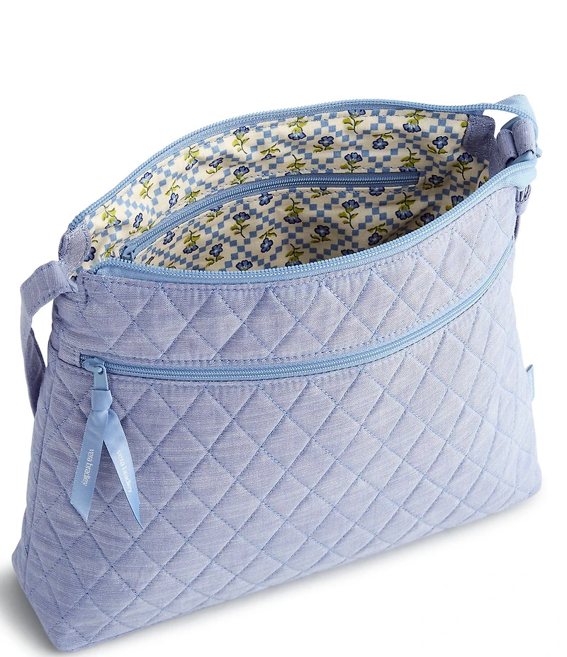 Vera Bradley Original Zip Hipster Premium Cotton Chambray Crossbody Bag