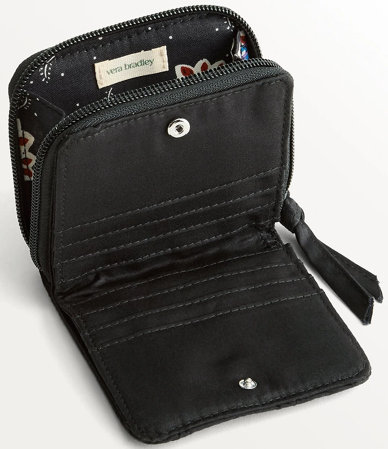 Vera Bradley Premium Cotton Small Zip Around Wallet
