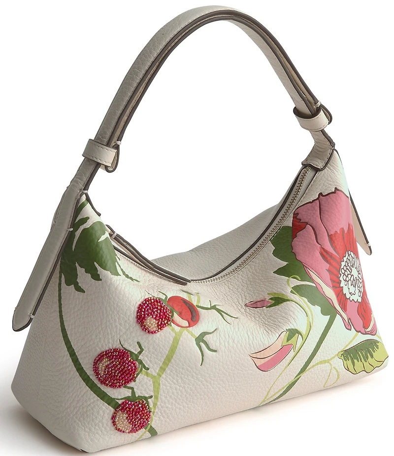 Vera Bradley Roxbury Crescent Leather Shoulder Bag