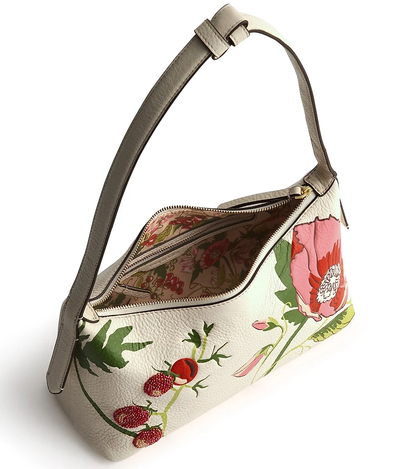Vera Bradley Roxbury Crescent Leather Shoulder Bag