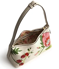 Vera Bradley Roxbury Crescent Leather Shoulder Bag