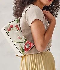 Vera Bradley Roxbury Crescent Leather Shoulder Bag