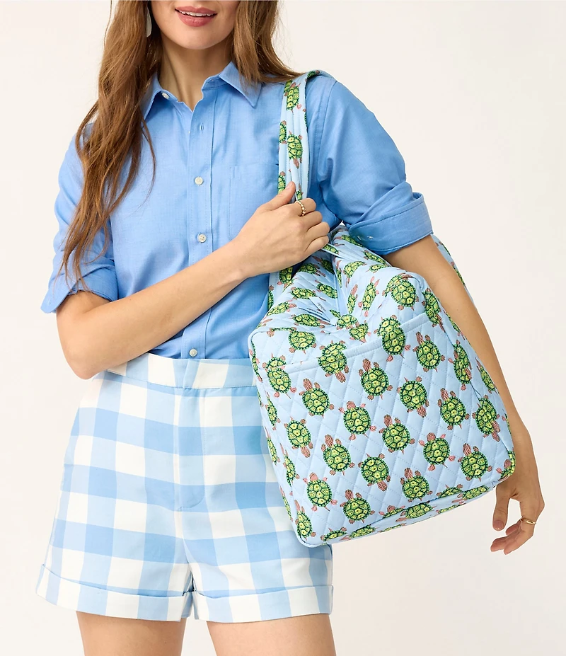 Vera Bradley Slow Dance Turtles Original Large Duffel Bag