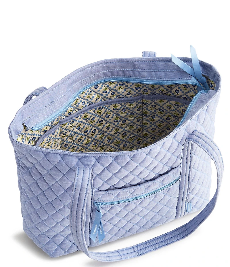 Vera Bradley Small Original Zip-Top Premium Cotton Tote Bag