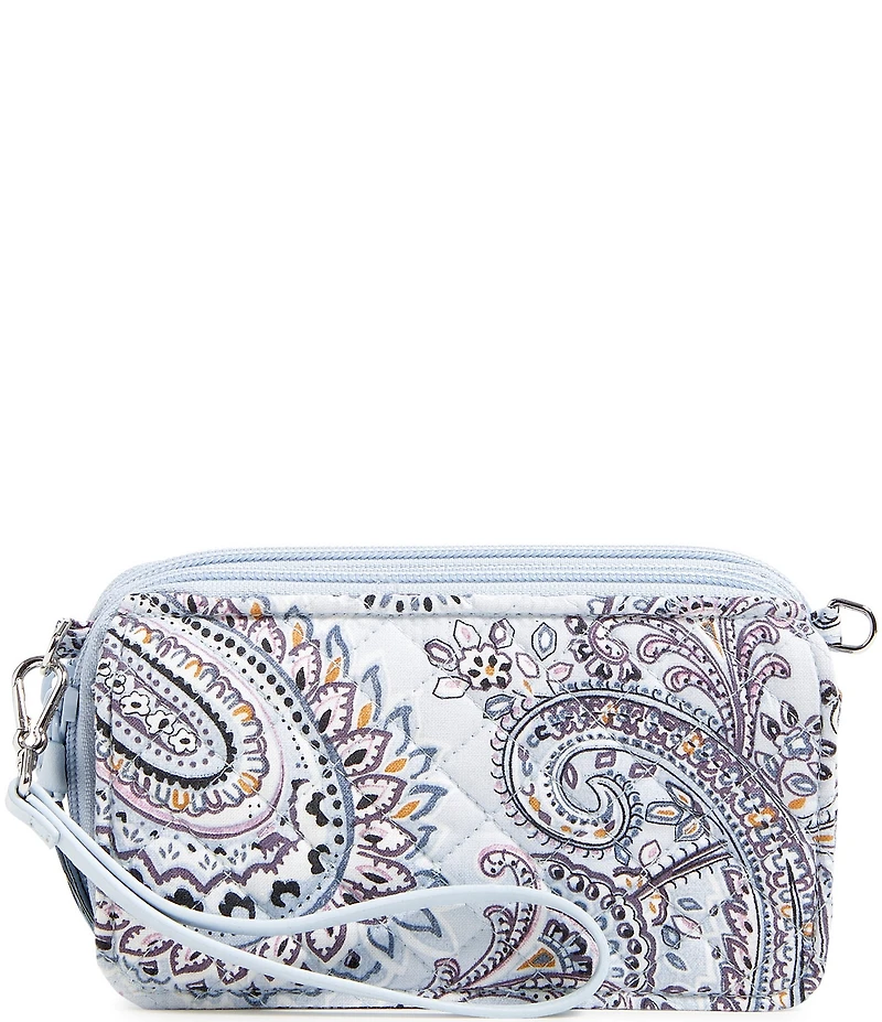 Vera Bradley Soft Sky Paisley RFID All In One Crossbody Bag