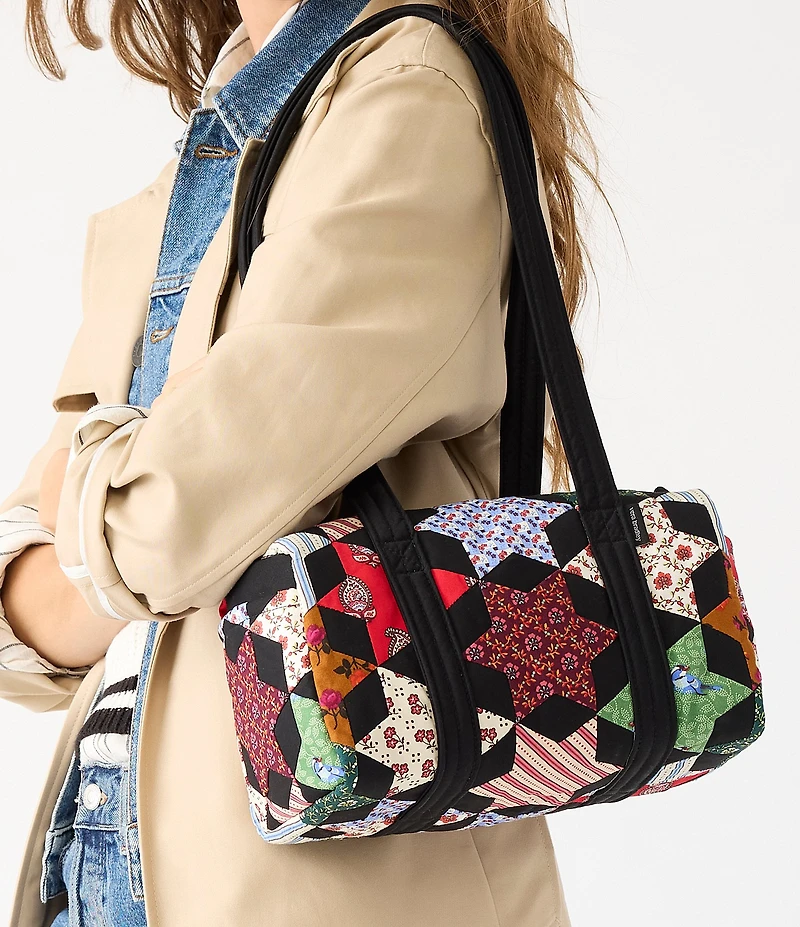 Vera Bradley Star Patchwork Premium Cotton Original 100 Satchel Bag