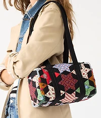 Vera Bradley Star Patchwork Premium Cotton Original 100 Satchel Bag