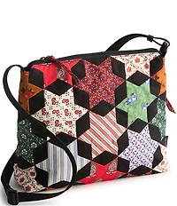 Vera Bradley Star Patchwork Print Premium Cotton Original Zip Hipster Crossbody Bag