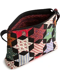 Vera Bradley Star Patchwork Print Premium Cotton Original Zip Hipster Crossbody Bag