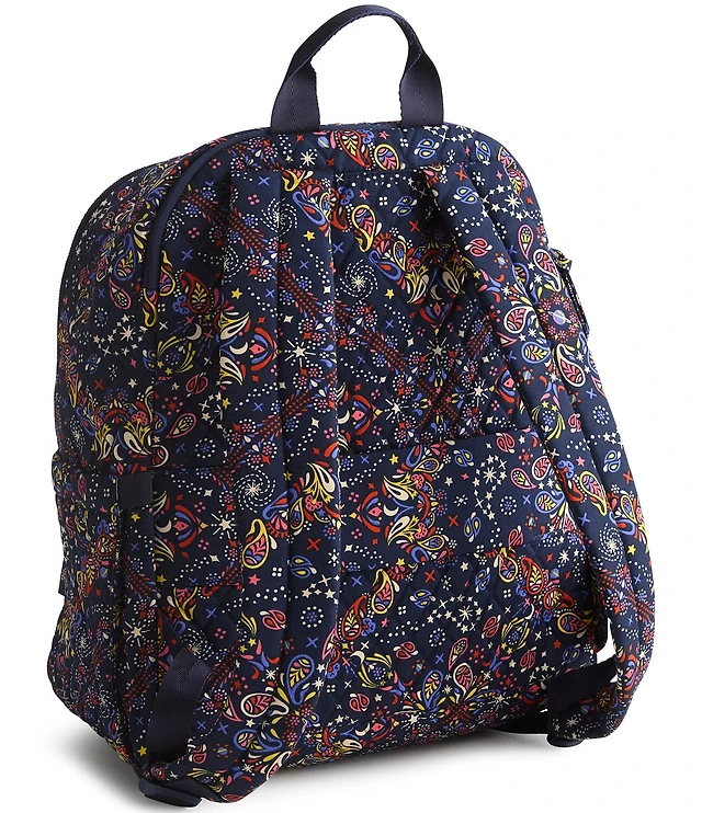 Vera Bradley Starry Paisley Premium Cotton Bancroft Backpack  display picture 3