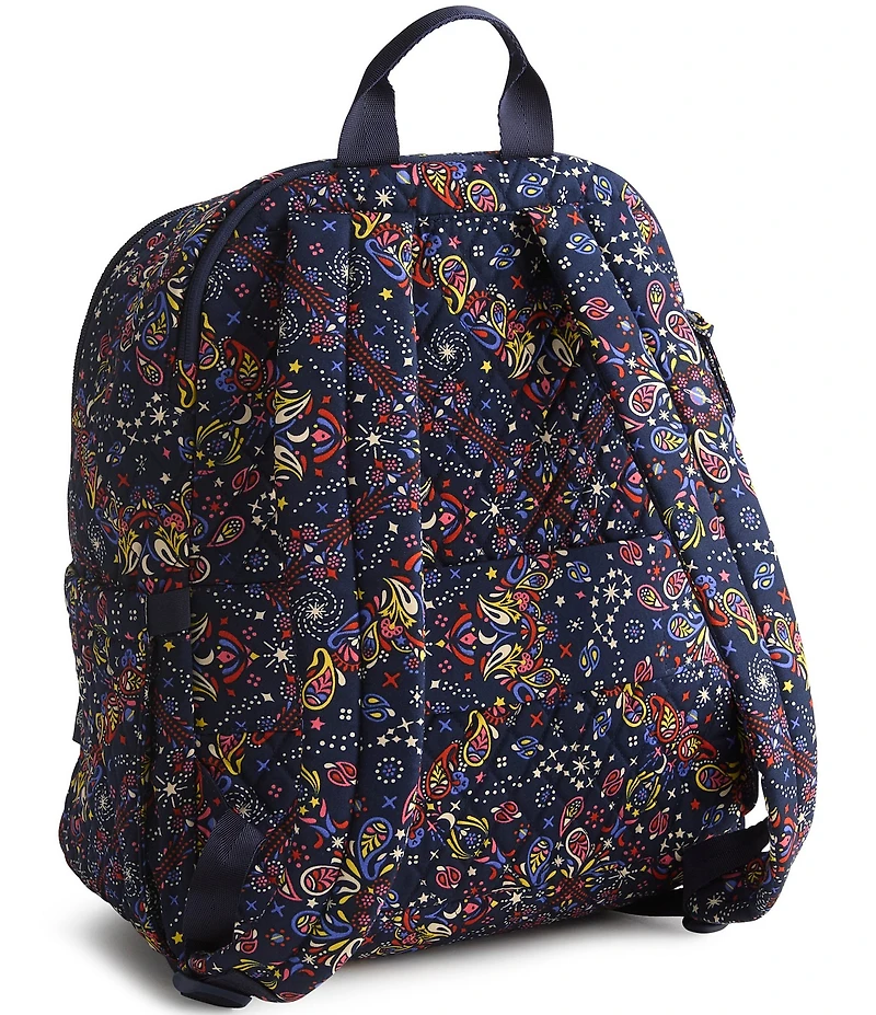 Vera Bradley Starry Paisley Premium Cotton Bancroft Backpack