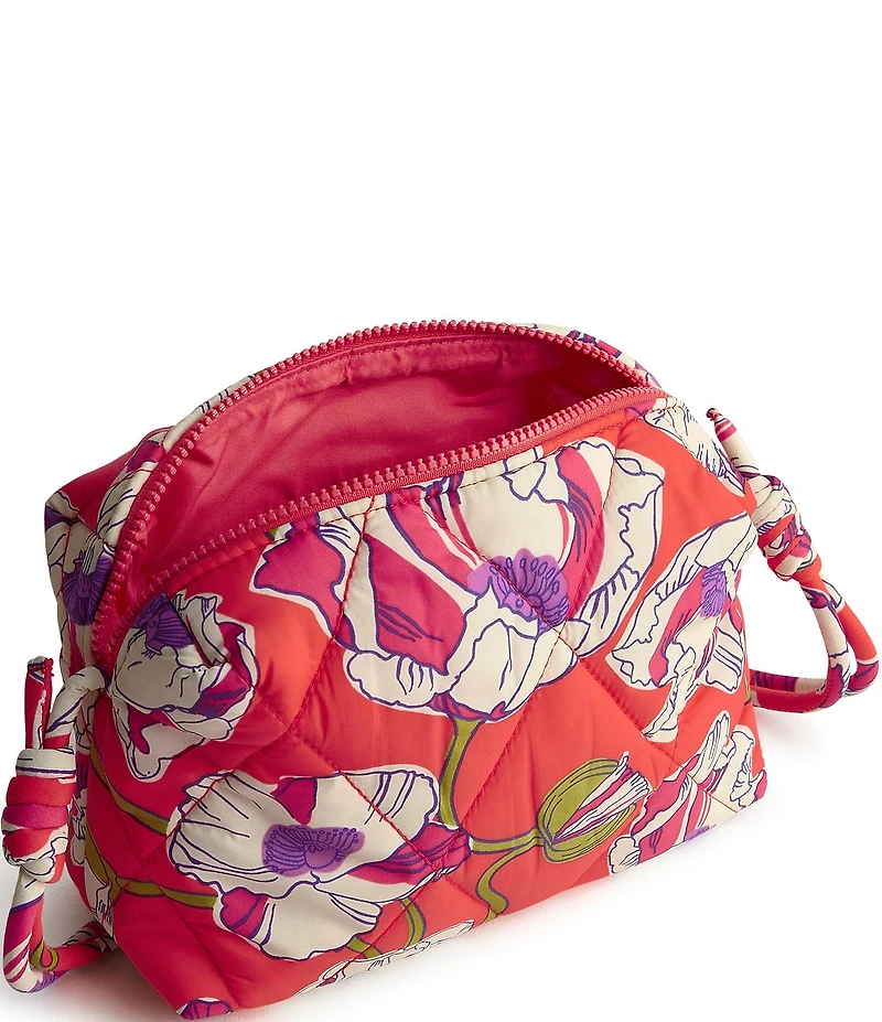 Vera Bradley Swirling Poppies Blake Featherweight Nylon Crossbody