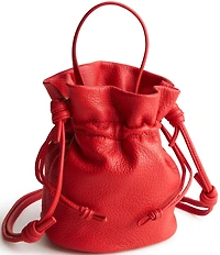 Vera Bradley Tilden Leather Drawstring Slouchy Bucket Bag