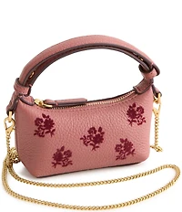 Vera Bradley Tiny Roxbury Floral Embroidered Crescent Clutch