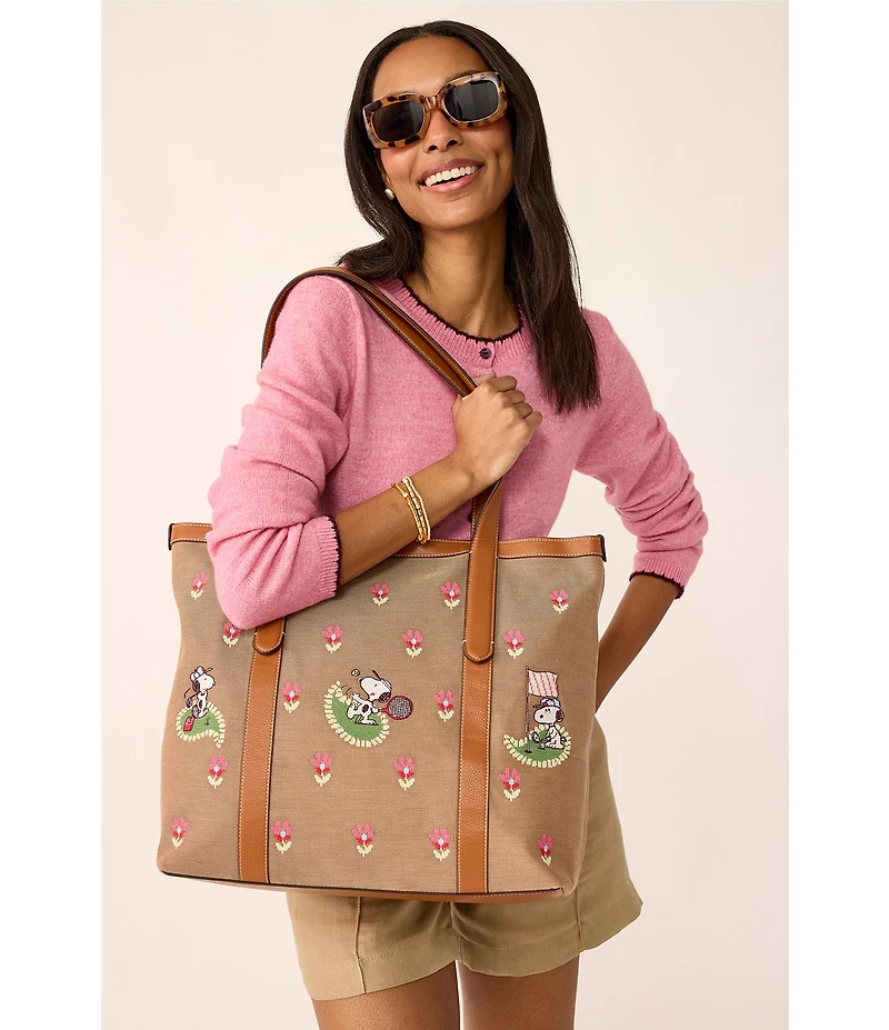 Vera Bradley x Country Club Peanuts Paisley Original Vera Tote