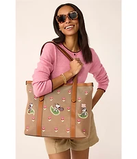 Vera Bradley x Country Club Peanuts Paisley Original Vera Tote