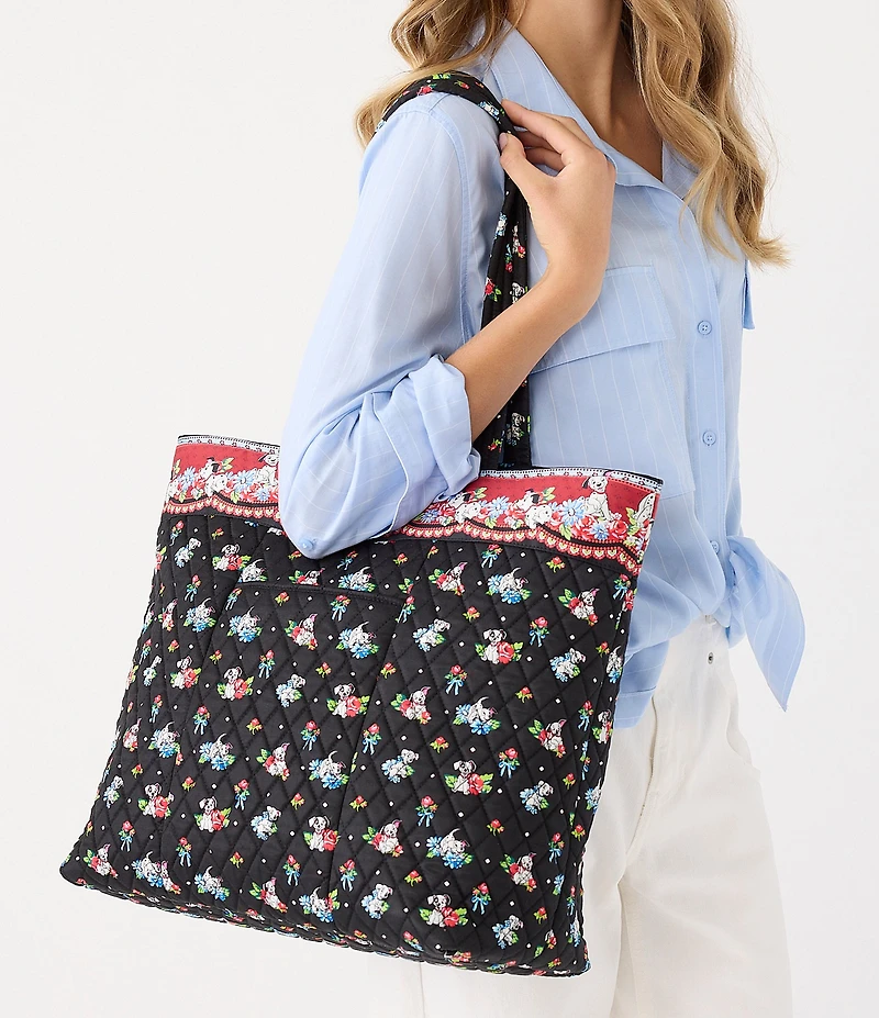 Vera Bradley x Disney 101 Dalmatians Original Premium Cotton Zip Tote Bag