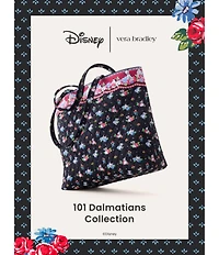 Vera Bradley x Disney 101 Dalmatians Original Premium Cotton Zip Tote Bag