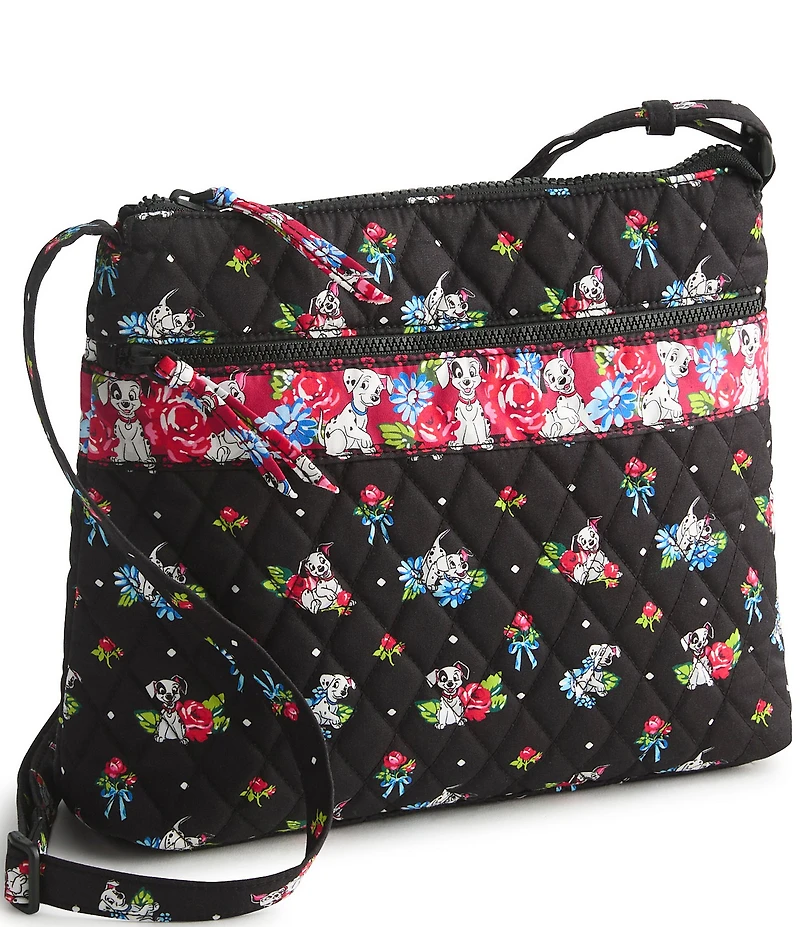 Vera Bradley x Disney 101 Dalmatians Premium Cotton Original Zip Hipster Crossbody Bag