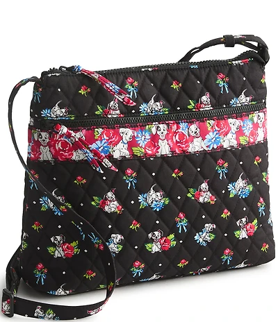 Vera Bradley x Disney 101 Dalmatians Premium Cotton Original Zip Hipster Crossbody Bag