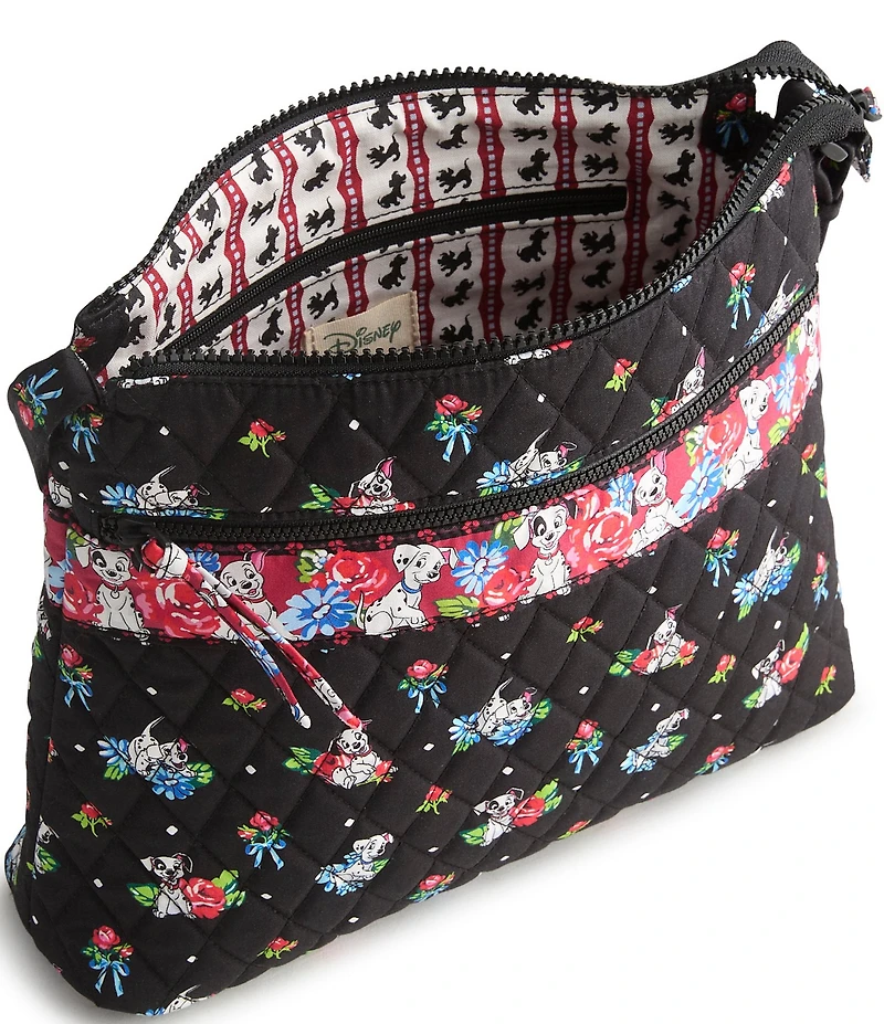 Vera Bradley x Disney 101 Dalmatians Premium Cotton Original Zip Hipster Crossbody Bag