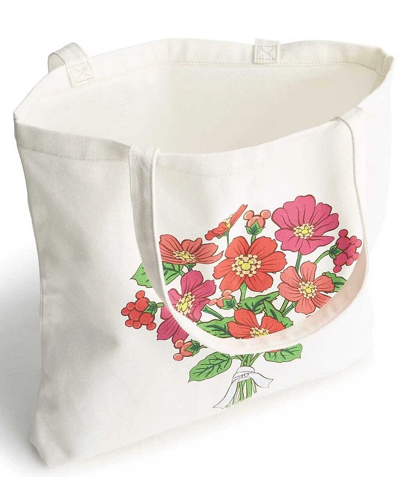 Vera Bradley x Disney Cosmic Mickey Bouquet Woodlark Cotton Tote