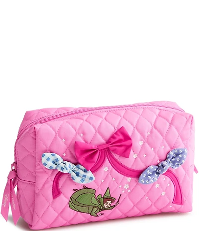 Vera Bradley x Disney Princesses Aurora Pink Bows Medium Cosmetic Bag