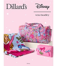 Vera Bradley x Disney Princesses Aurora Pink Bows Medium Cosmetic Bag