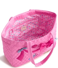 Vera Bradley x Disney Princesses Aurora Pink Bows Small Hathaway Tote Bag