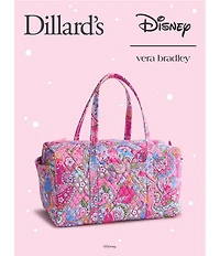 Vera Bradley x Disney Princesses Aurora Pink Fairies Large Original Duffel Bag