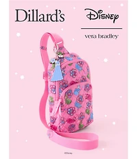 Vera Bradley x Disney Princesses Aurora Pink Swirls Fairies Lorman Sling Bag