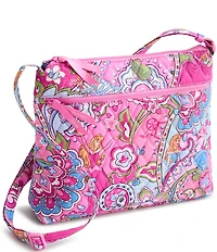 Vera Bradley x Disney Princesses Aurora Pink Swirls Original Zip Hipster Crossbody Bag