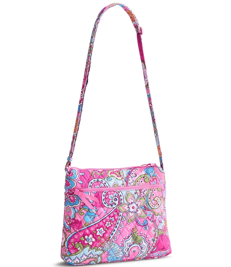 Vera Bradley x Disney Princesses Aurora Pink Swirls Original Zip Hipster Crossbody Bag