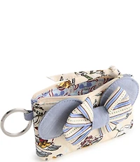Vera Bradley x Disney Ski Weekend Premium Cotton Minnie Mouse Ears Zip ID Case