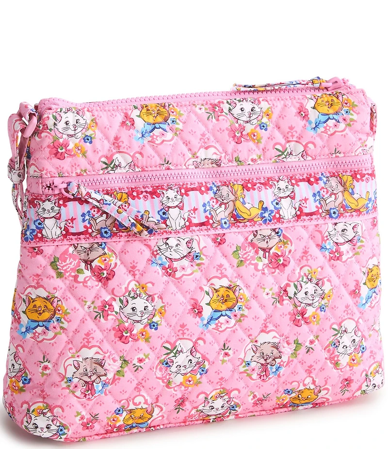 Vera Bradley x Disney The Aristocats Premium Cotton Original Zip Hipster Crossbody Bag