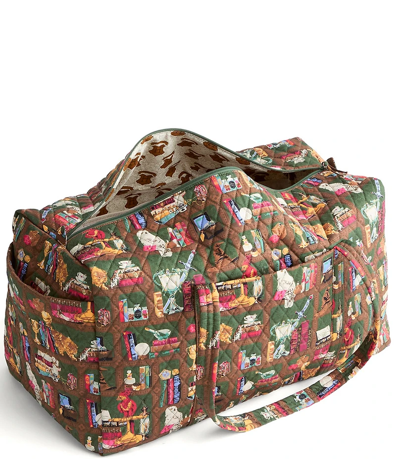 Vera Bradley x Harry Potter Hogwarts Library Large Original Duffle Bag