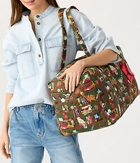 Vera Bradley x Harry Potter Hogwarts Library Large Original Duffle Bag