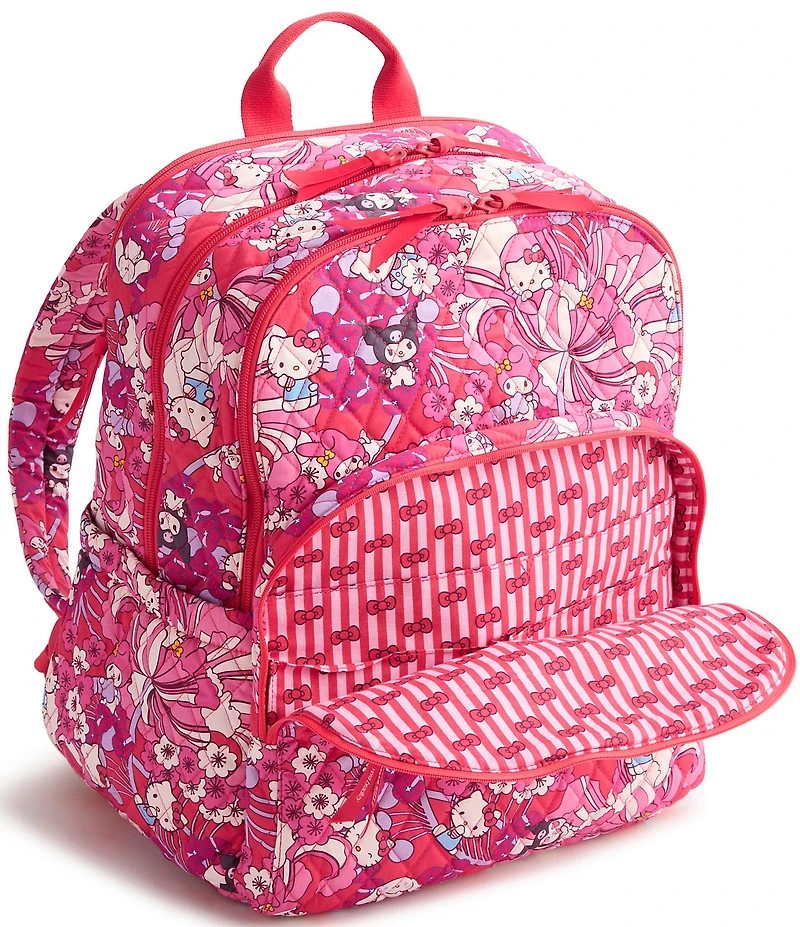Vera Bradley x Hello Kitty Hello Hydrangeas Large Bancroft Backpack