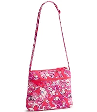 Vera Bradley x Hello Kitty Hello Hydrangeas Original Zip Hipster Crossbody Bag