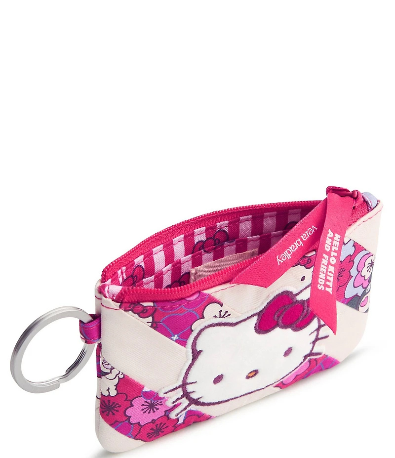 Vera Bradley x Hello Kitty Patchwork Floral Zip ID Case