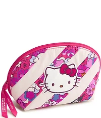 Vera Bradley x Hello Kitty Patchwork Mini Dome Floral Striped Cosmetic Bag