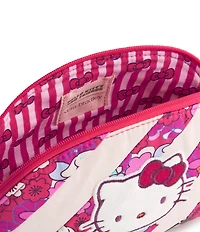 Vera Bradley x Hello Kitty Patchwork Mini Dome Floral Striped Cosmetic Bag