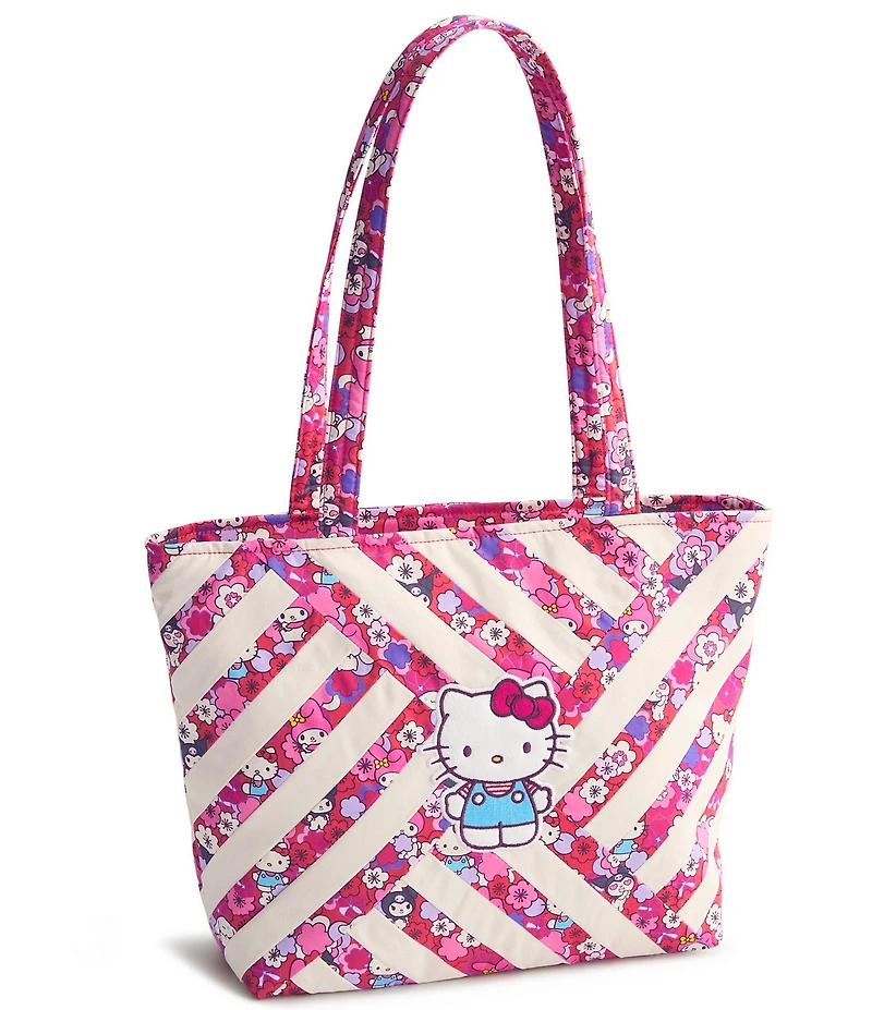Vera Bradley x Hello Kitty Patchwork Small Original Vera Floral Tote Bag